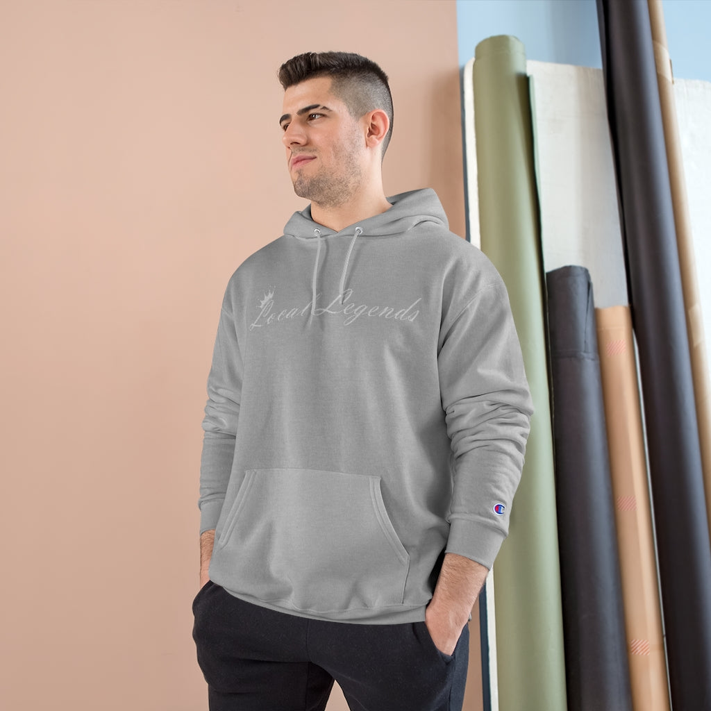 Grey champion hoodie outlet embroidered